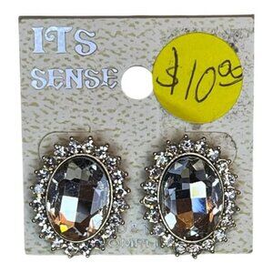 Clear crystal earrings